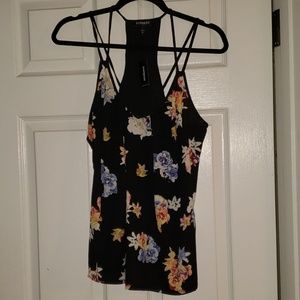 Express Floral Double Strap Shoulder Cami Top